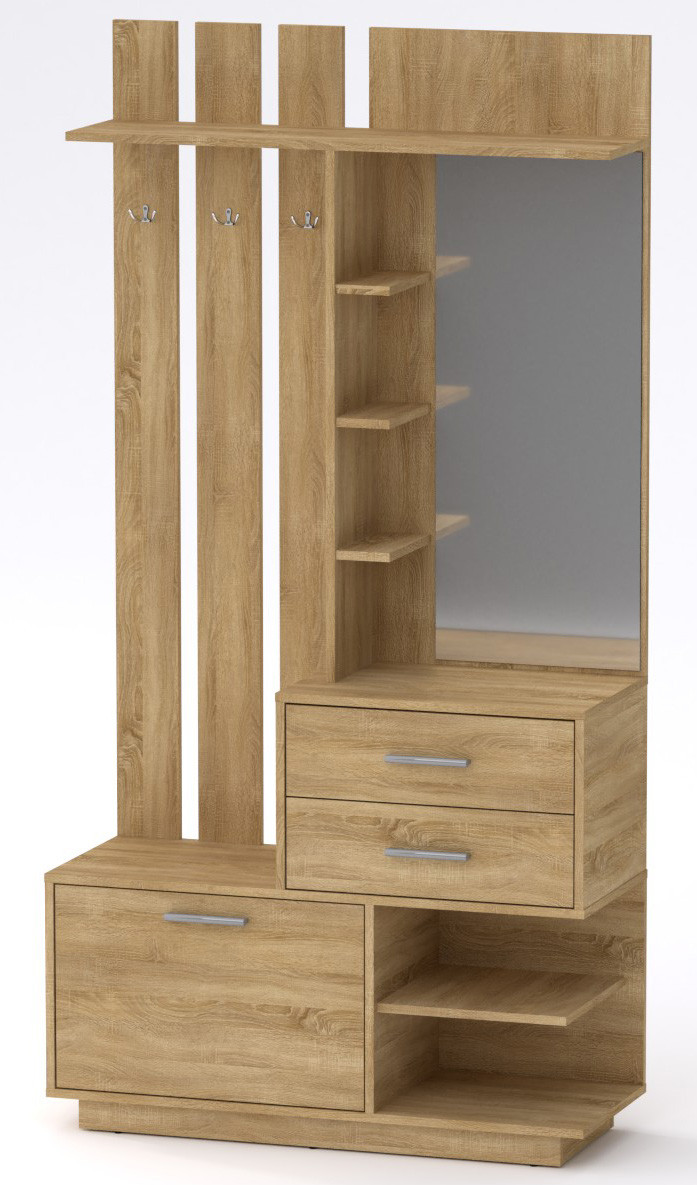 

Прихожая Компанит Ева Дуб сонома (100,3х38х195 см)