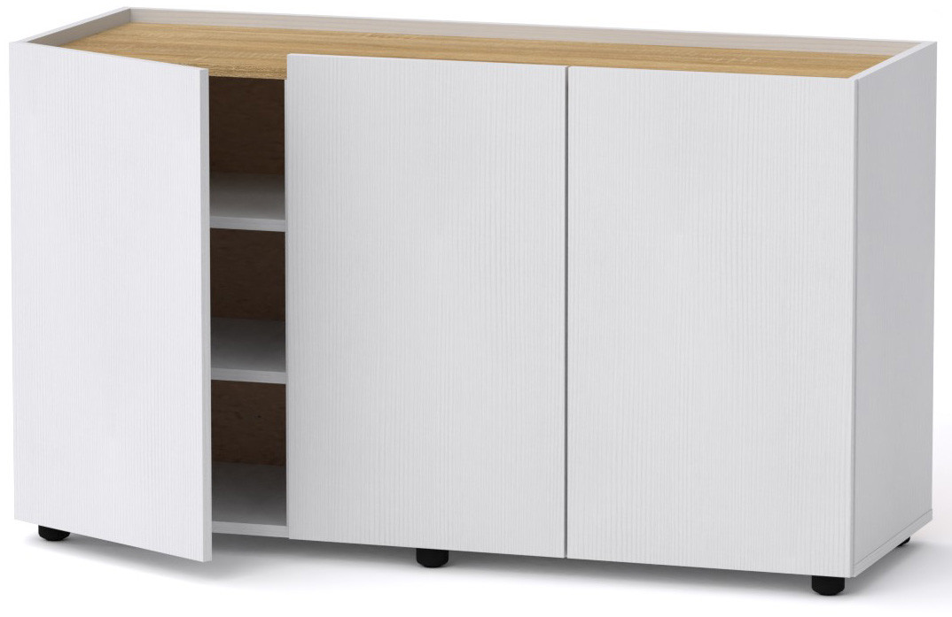 

Комод Компанит МГ-6 Тумба-2 Дуб комби (120х42х70 см)