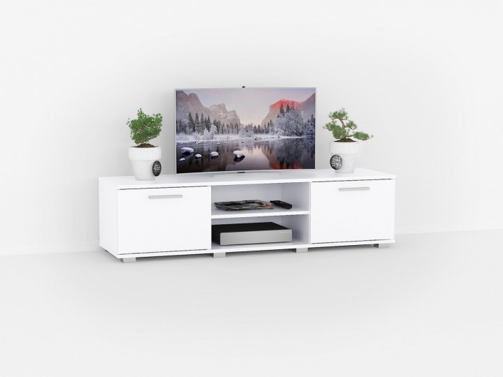 

Тумбочка под ТВ Forte Molly 1400x361x403 Белый