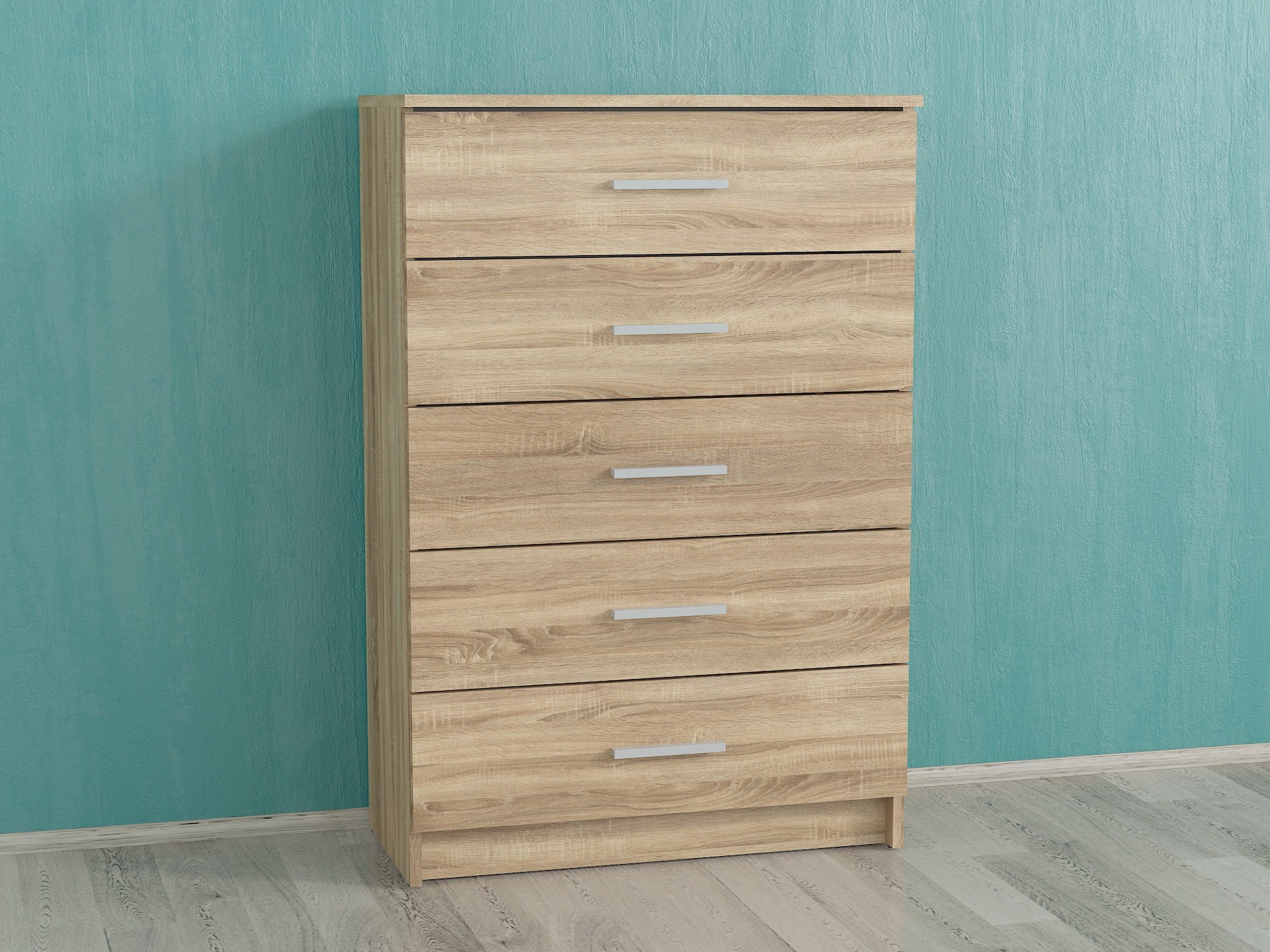 

Комод на 5 ящиков Forte Hans 710x1060x350 Дуб Сонома