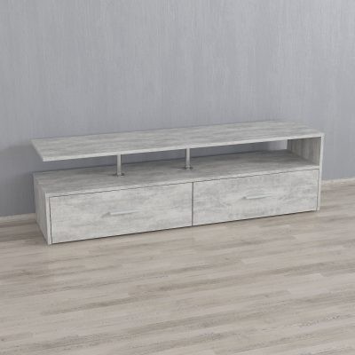 

Тумбочка под ТВ Forte Adela Ш 1400 / В 416 / Г 350 Бетон