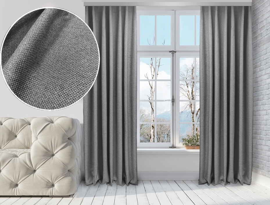 

Комплект штор Di&Di Лен-Димаут 200х255 2 шт Серых