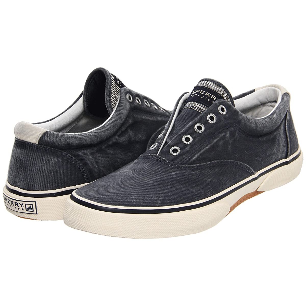 

Слипоны Sperry Halyard Laceless Salt Washed Navy, 39.5