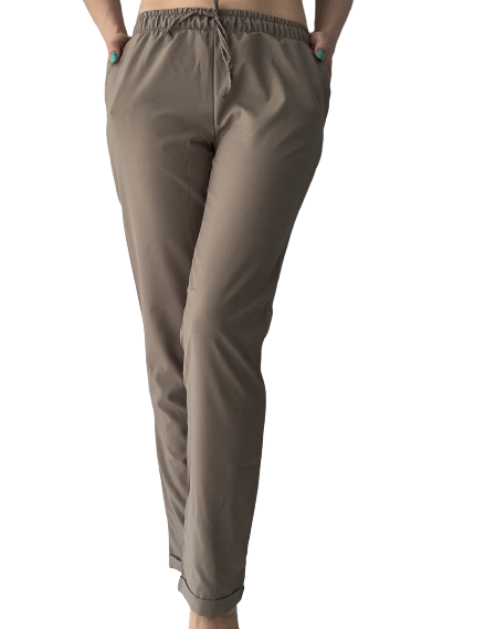 

Женские брюки Elegance EL13 48 серые