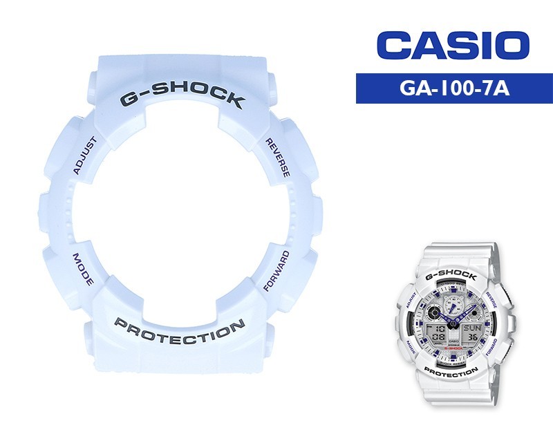 

Безель Casio G-Shock GA-100 White Original Глянцевый
