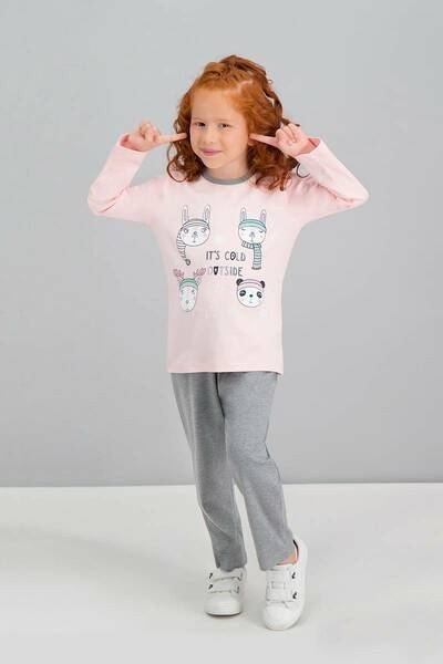 

Детская пижама для девочки Roly Poly Турция домашний костюм со зверюшками хлопок интерлок р 5 110 см розовый 1604