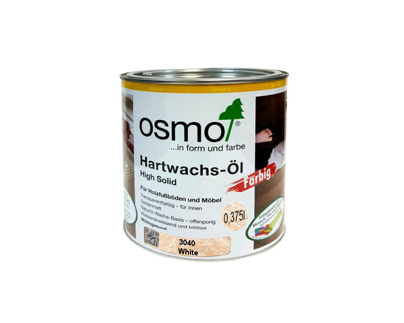 

Масло с твердым воском OSMO HARDWACHS-OL FARBIG для пола и изделий из древесины 3040 - белое 0,375л