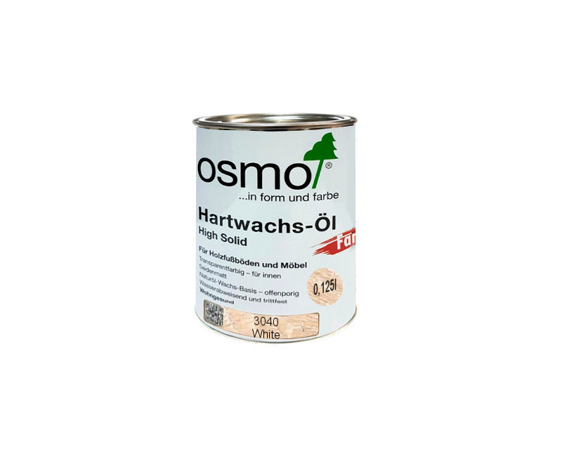 

Масло с твердым воском OSMO HARDWACHS-OL FARBIG для пола и изделий из древесины 3040 - белое 0,125л