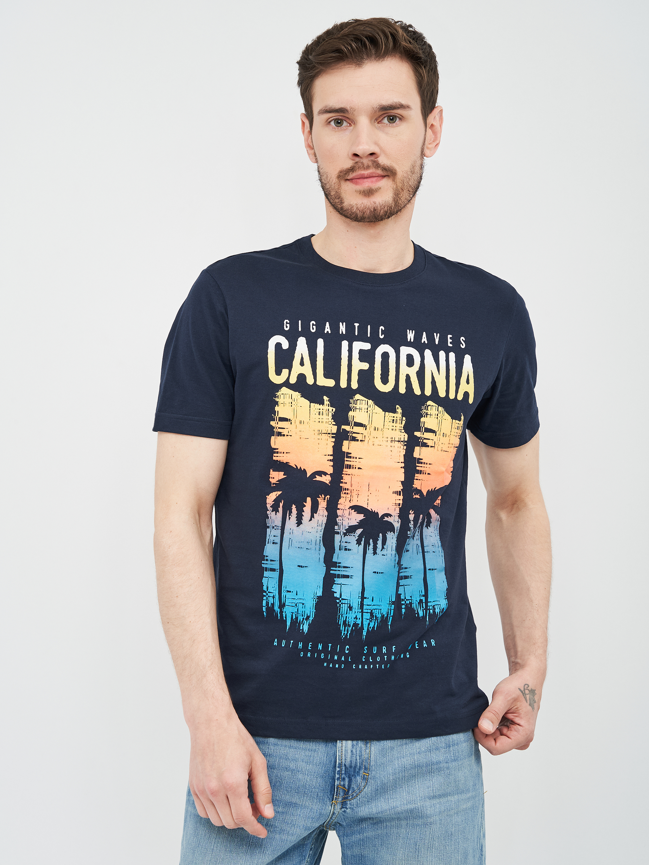 

Футболка O'STIN Casual PGCD87PY5K S Синяя