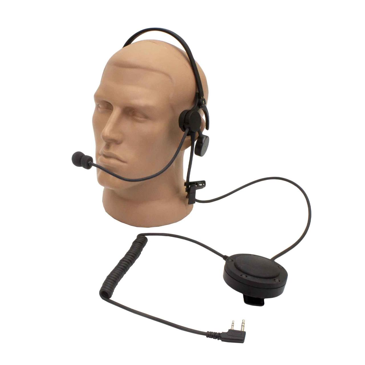 

Гарнитура Thales Lightweight MBITR Headset USA под Kenwood Черный