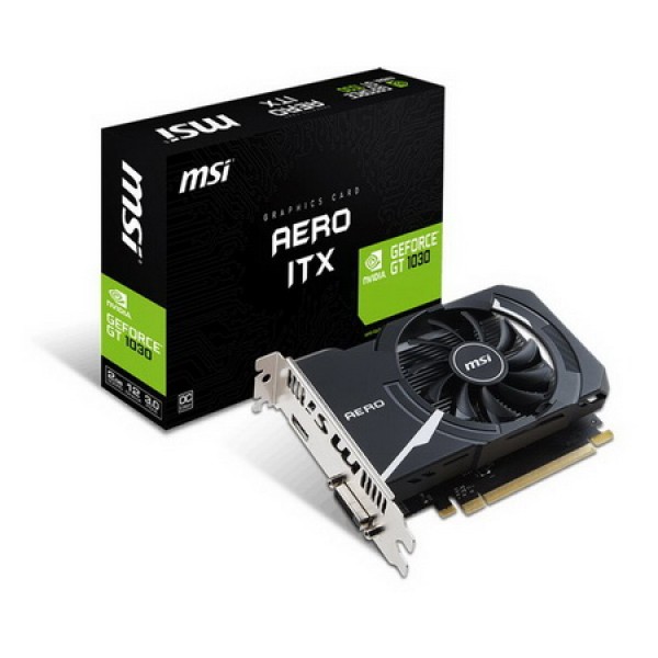 

GF GT 1030 2GB GDDR5 Aero ITX MSI (GeForce GT 1030 AERO ITX 2G OC)