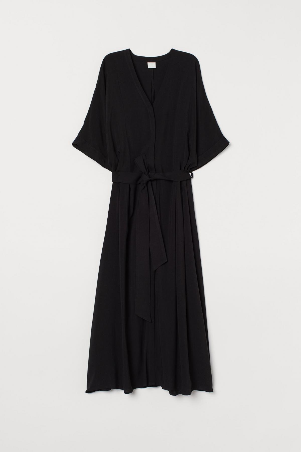 

Платье-кафтан H&M 36 Черный