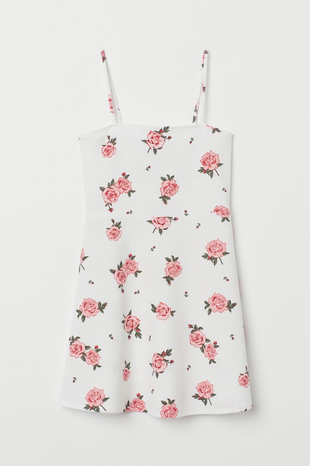 

Короткое платье H&M  Белое, Короткое платье H&M 40 Белое