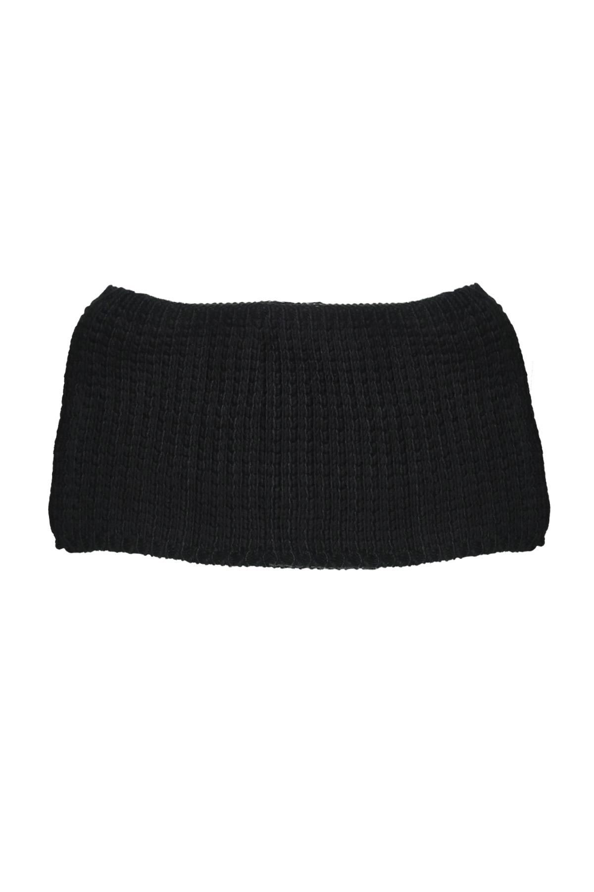 

Шарф-труба из смесовой шерсти H&M one size Черная