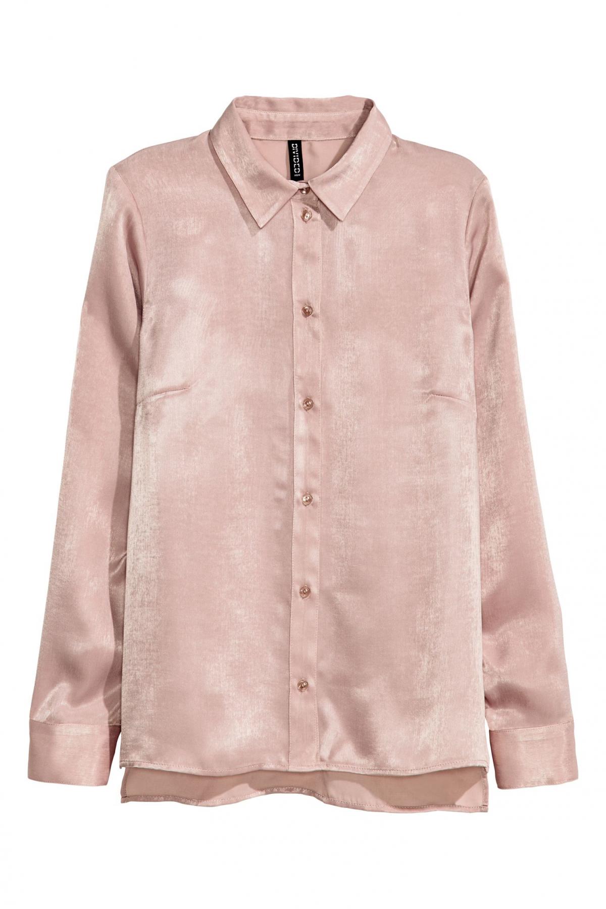 

Блузка с длинным рукавом H&M  Розовая, Блузка с длинным рукавом H&M 42 Розовая