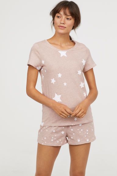

Футболка пижамная H&M 04-0508184-000 M Розовая (СА2000001846339)