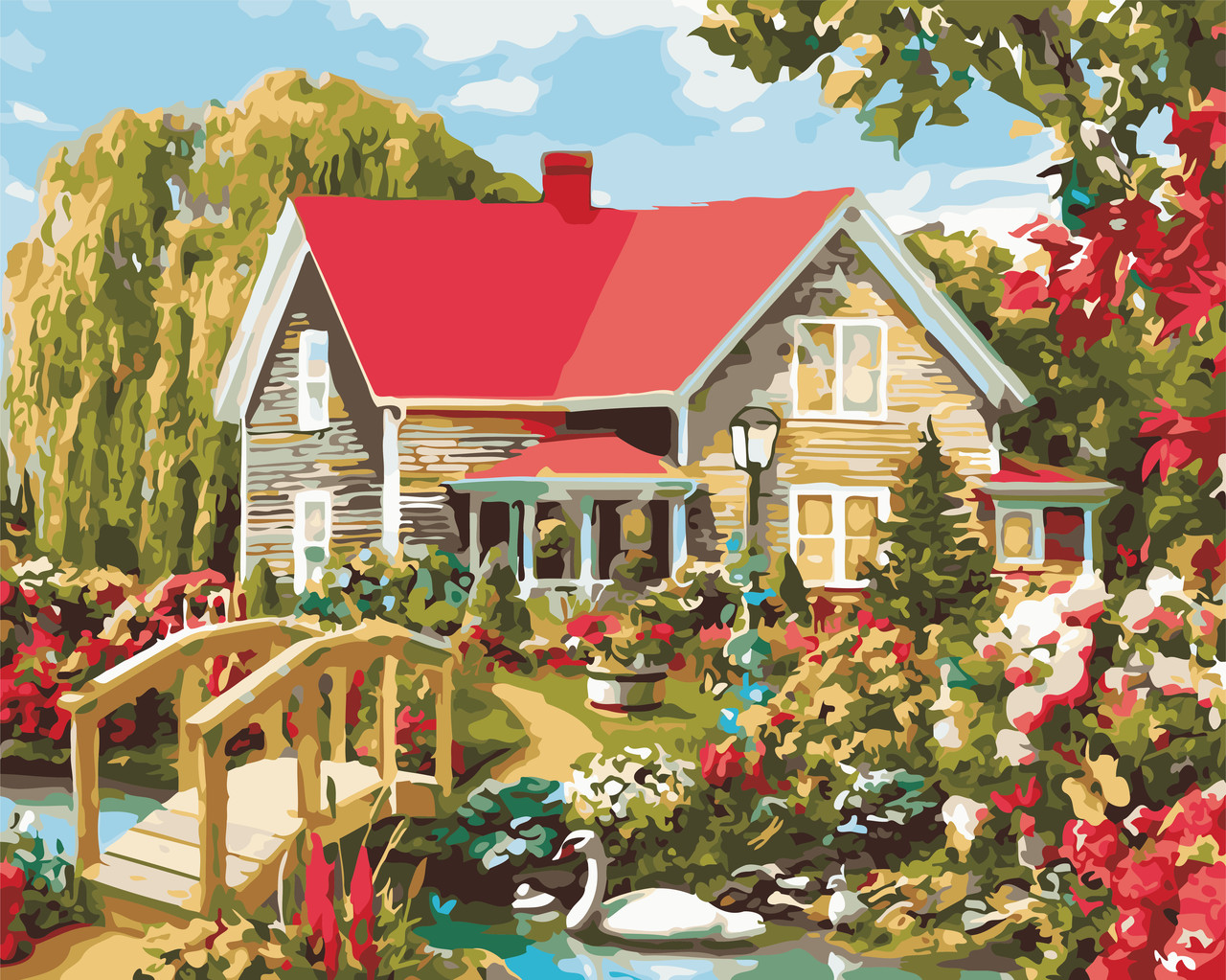 

Картина по номерам Art Story Дом мечты AS 0541 40x50см в коробке