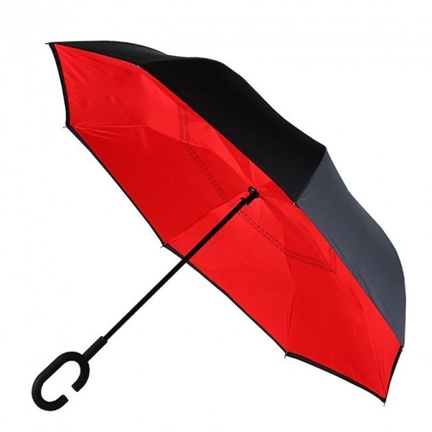 

Зонтик автомат Umbrella Красный, зонт перевертыш, умный зонт наоборот.