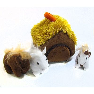 

Мягкая игрушка детская Toy Joy Домик с лошадками В168