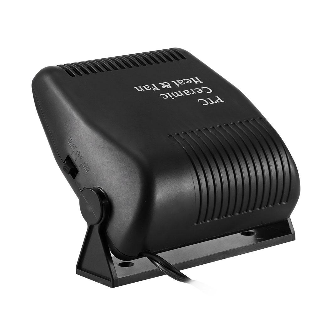 Обогреватель салона автомобиля 12V 150W, Melns - Car Heater Defroster Fan