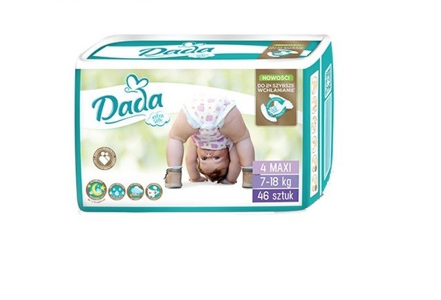 

Підгузки Dada Extra soft 4 MAXI для дітей вагою від 7 до 18 кг 46 шт