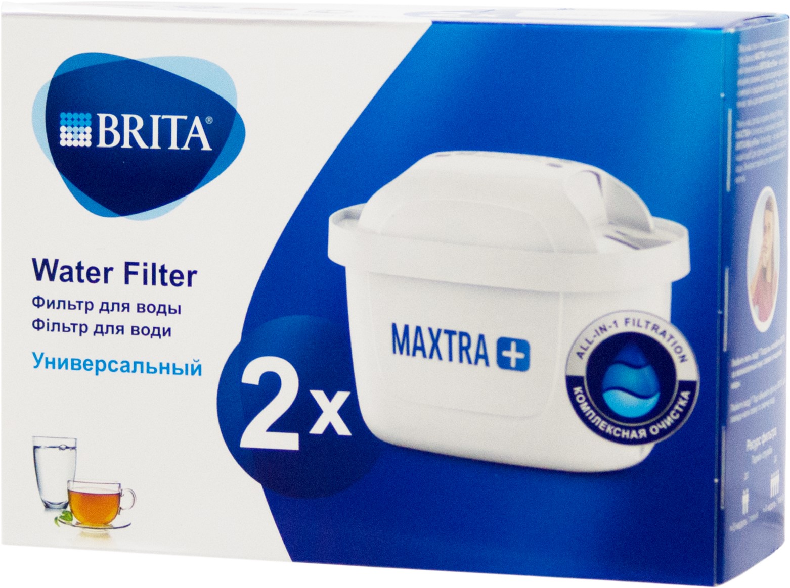 

Набор картриджей для фильтров-кувшинов Brita Maxtra+Universal (P-2)