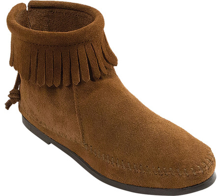 

Женские ботинки Minnetonka Back Zipper Boot - Suede Dusty Brown Suede 41