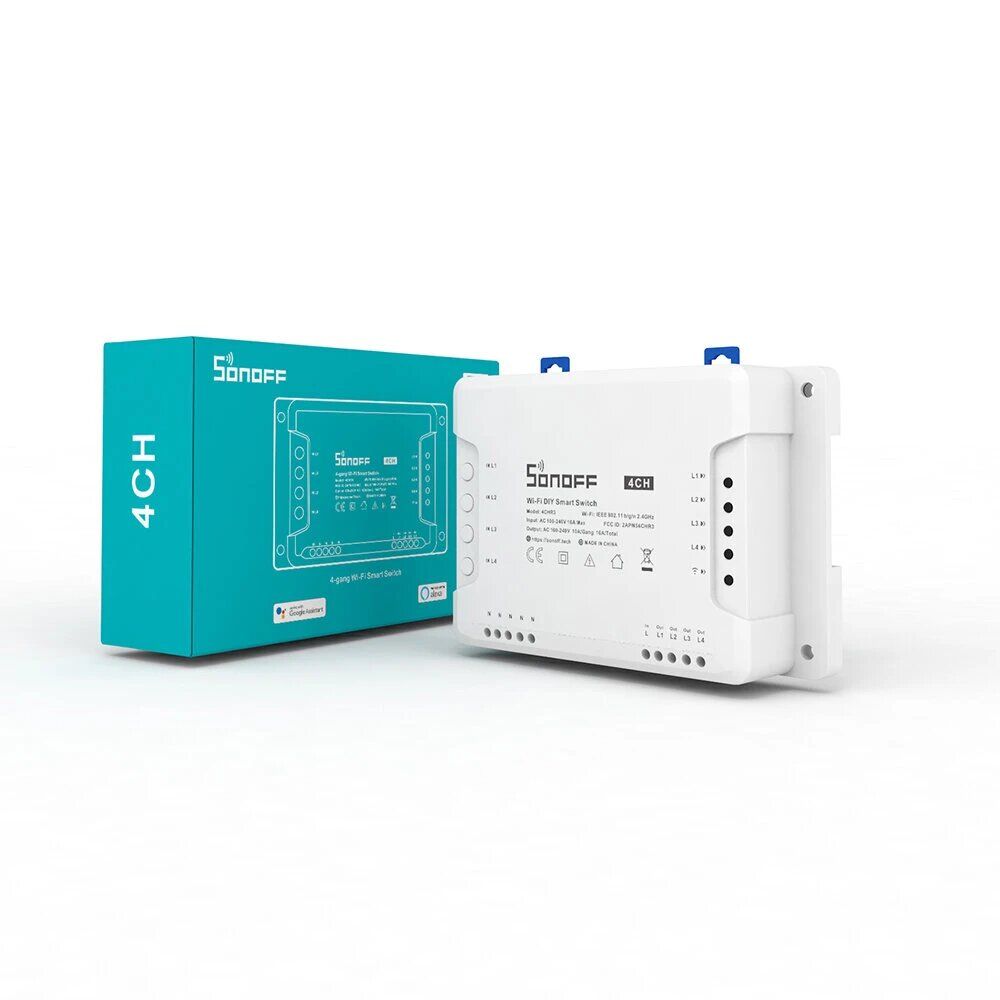

Беспроводное Wi-Fi выключатель Sonoff 4CH R3