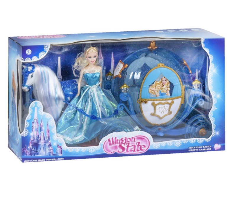 

Карета с куклой и лошадкой YG Toys "Illusion state" музыкальная двигается (Т722)