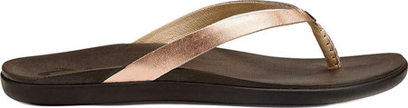 

Женские вьетнамки, сланцы OluKai Ho'opio Leather Flip-Flop Copper Leather 36