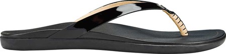 

Женские вьетнамки, сланцы OluKai Ho'opio Leather Flip-Flop Black/Black Full Grain Leather 36