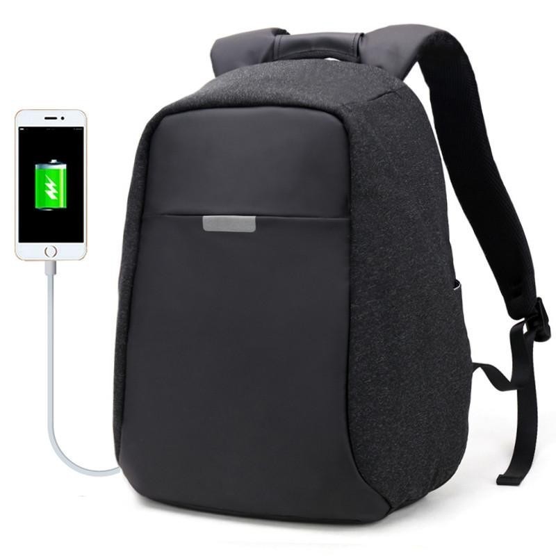 

Городской рюкзак AH Антивор водонепроницаемый для ноутбука с USB портом 20 л Черный (AH-9912)