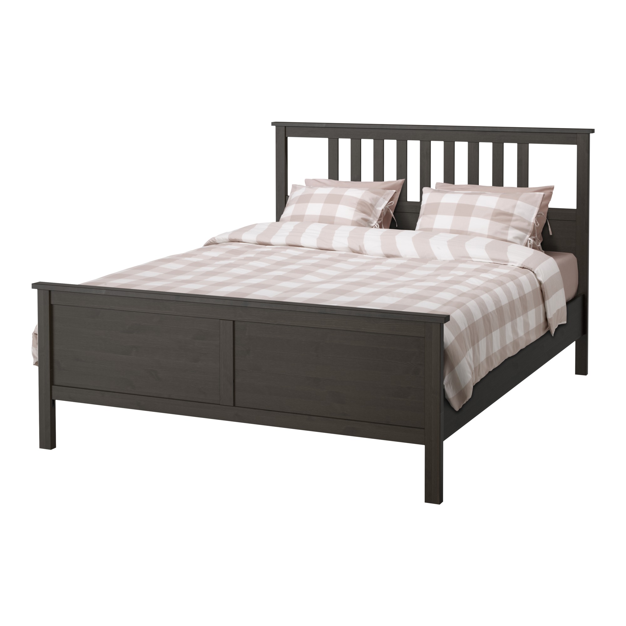 

Каркас кровати IKEA ХЕМНЭС черно-коричневый 090.197.93