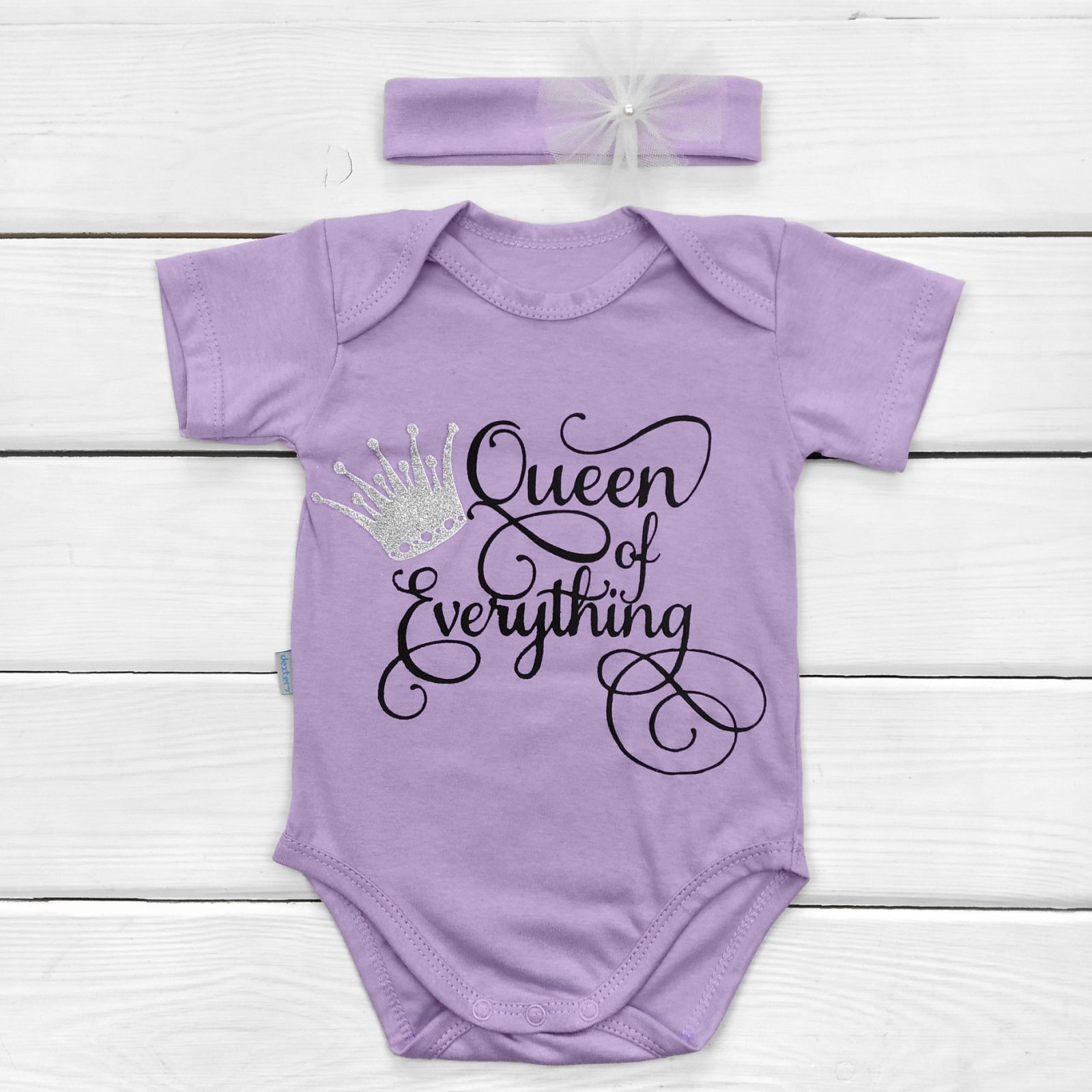 

Боди Dexter`s с коротким рукавом и повязка violet queen 86 см фиолетовый