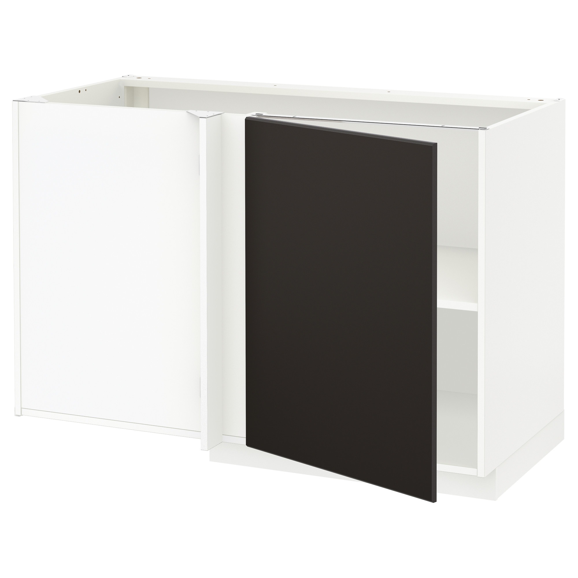 

Угловой напольный шкаф с полкой IKEA МЕТОД белый 893.818.07