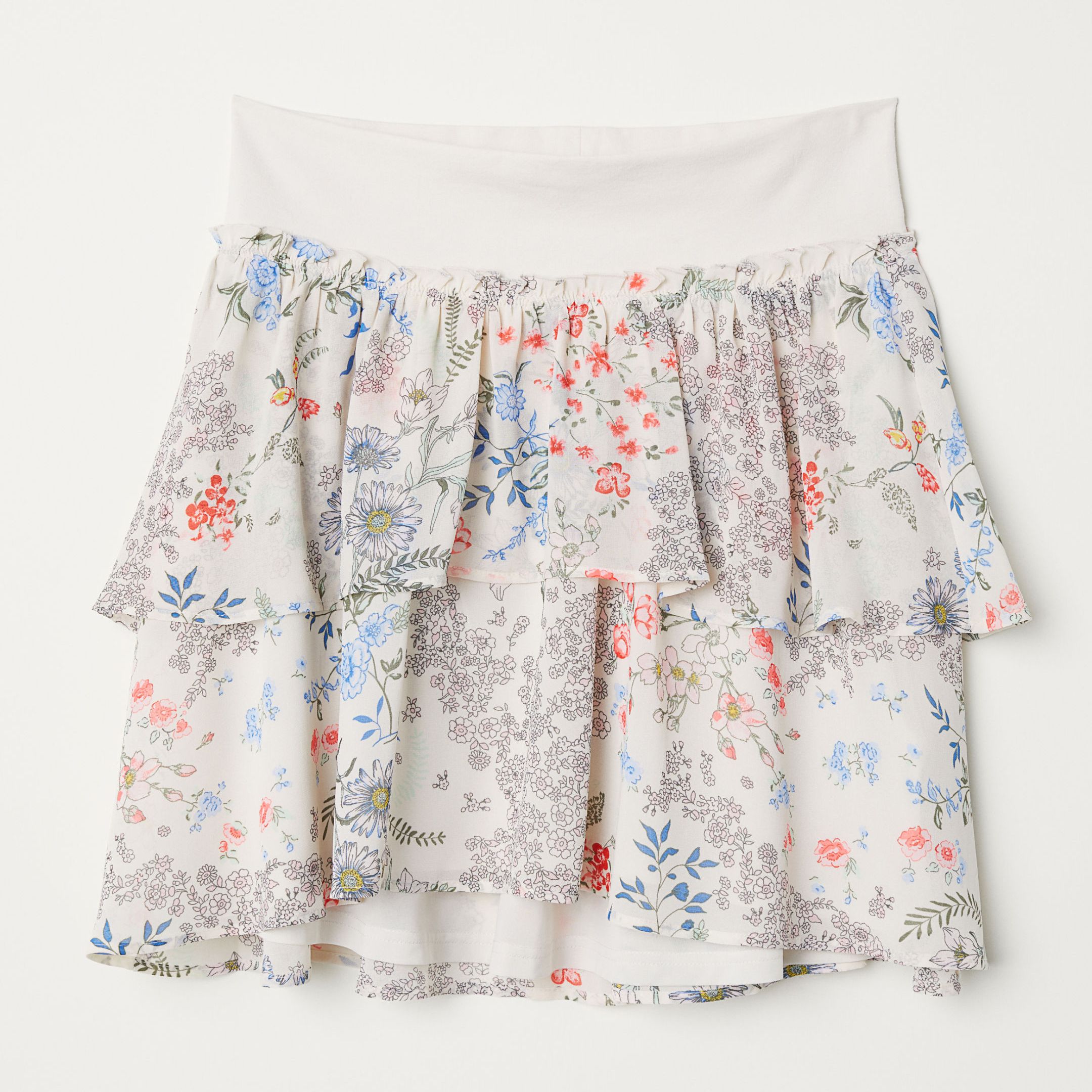 

Юбка для беременных H&M 6056697-ACKW 36 Молочная