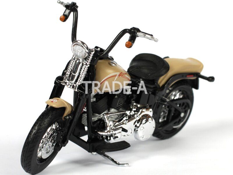 

Мотоцикл Maisto 3936038 Harley-Davidson 2008 FLSTSB Cross Bones 1:18 бежевый