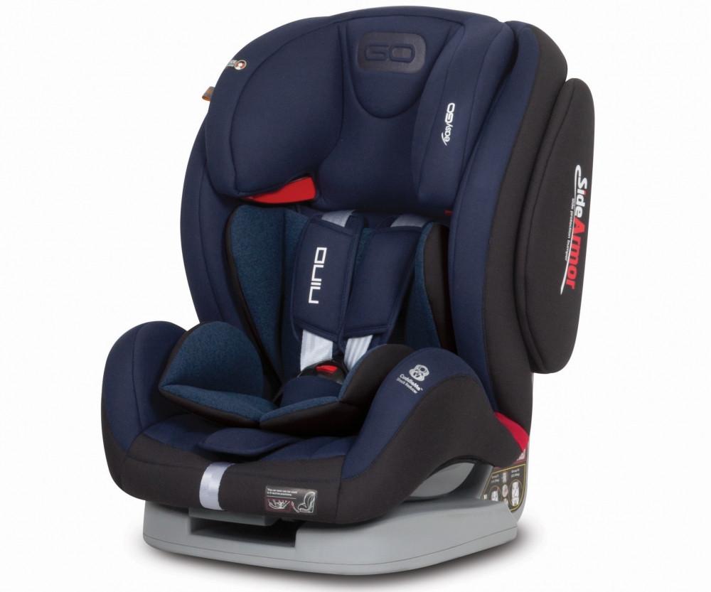 

Автокресло с системой крепления isofix группа 1-2-3 от 9 месяцев до 12 лет EasyGo Nino navy 9-36 кг синее