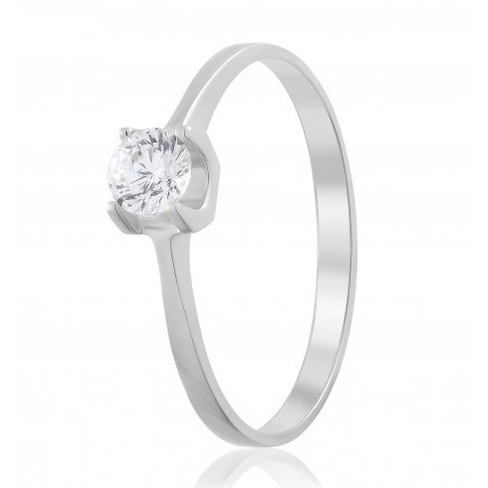 

Кольцо из белого золота с Swarovski Zirconia 1659934, размер 17.5