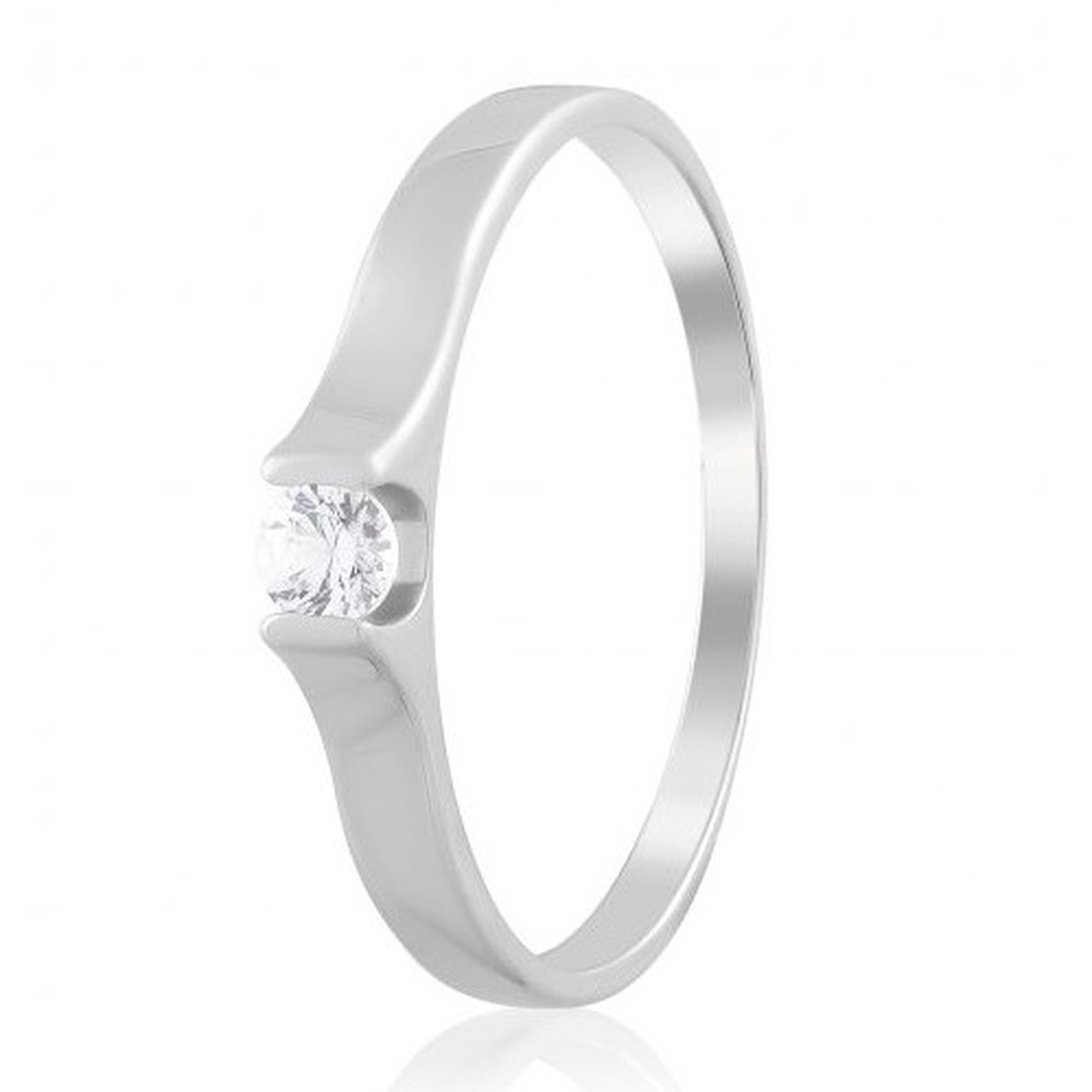 

Кольцо из белого золота с Swarovski Zirconia 1641290, размер 17