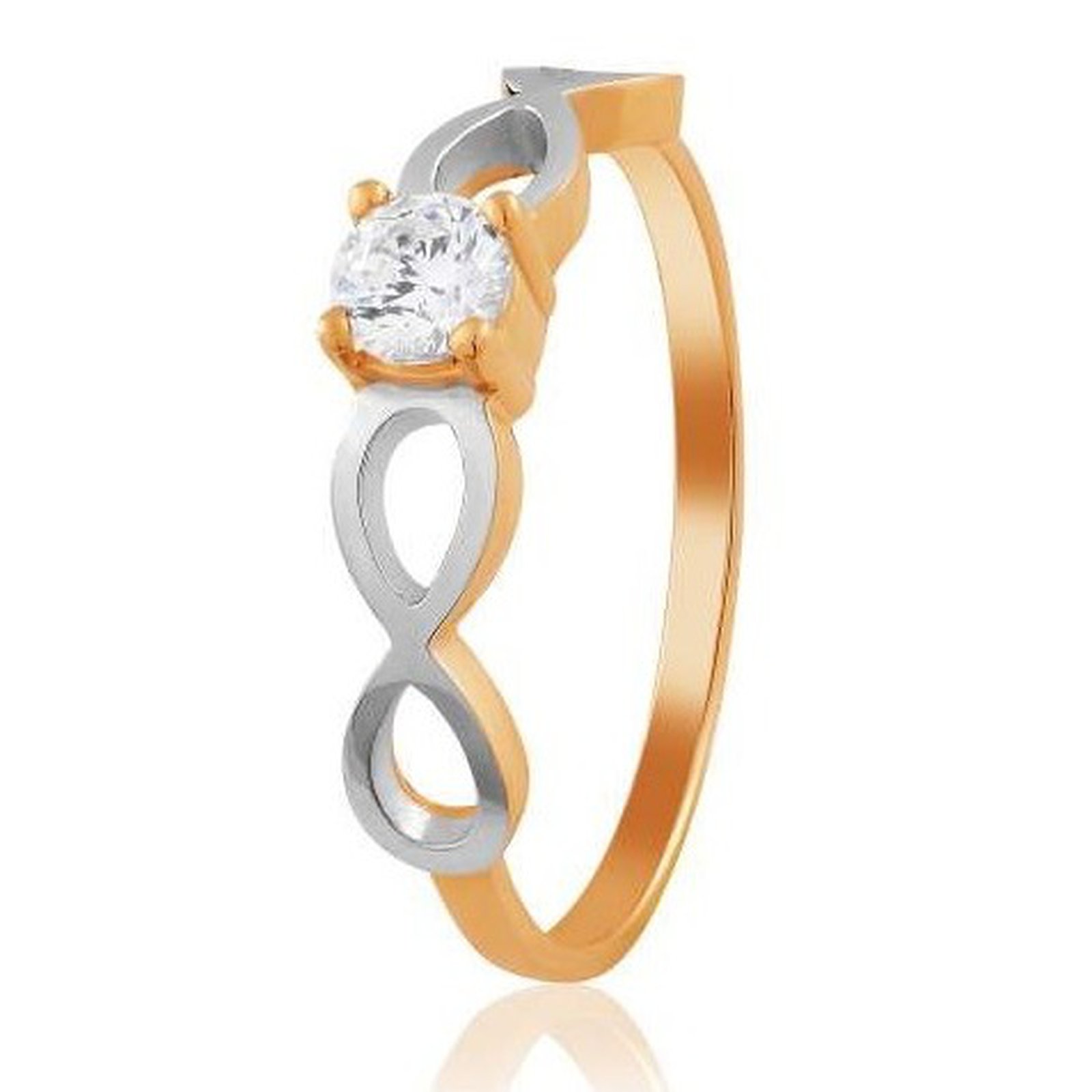 

Кольцо из красного золота с Swarovski Zirconia 1704303, размер 18