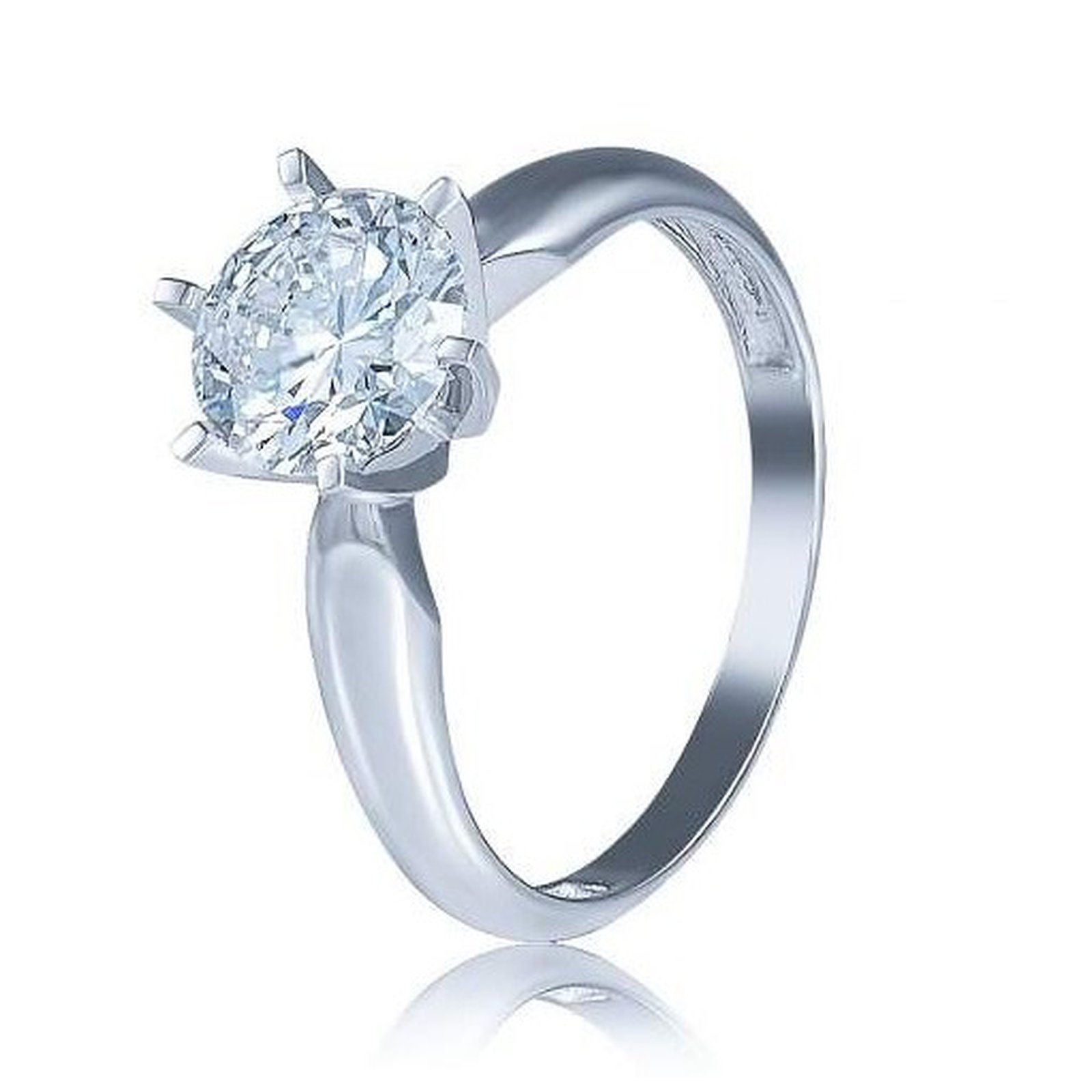 

Кольцо из белого золота с Swarovski Zirconia 1745667, размер 16.5
