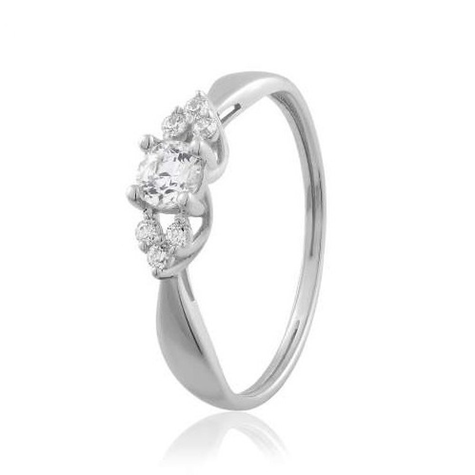 

Кольцо из белого золота с Swarovski Zirconia 1745697, размер 17