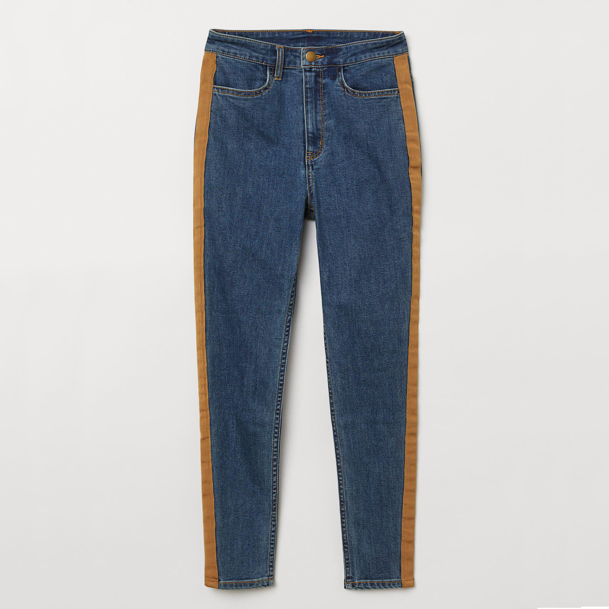 

Джинсы H&M 7115808-AEPC 42 Темно-синие с бежевым