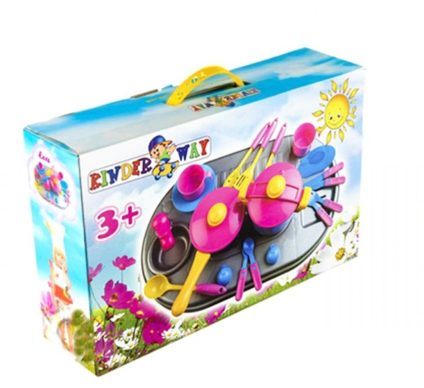 

Набор детской посудки Kinderway "Плита с мойкой, посудой и кастрюлей" 17 предметов (Т632)