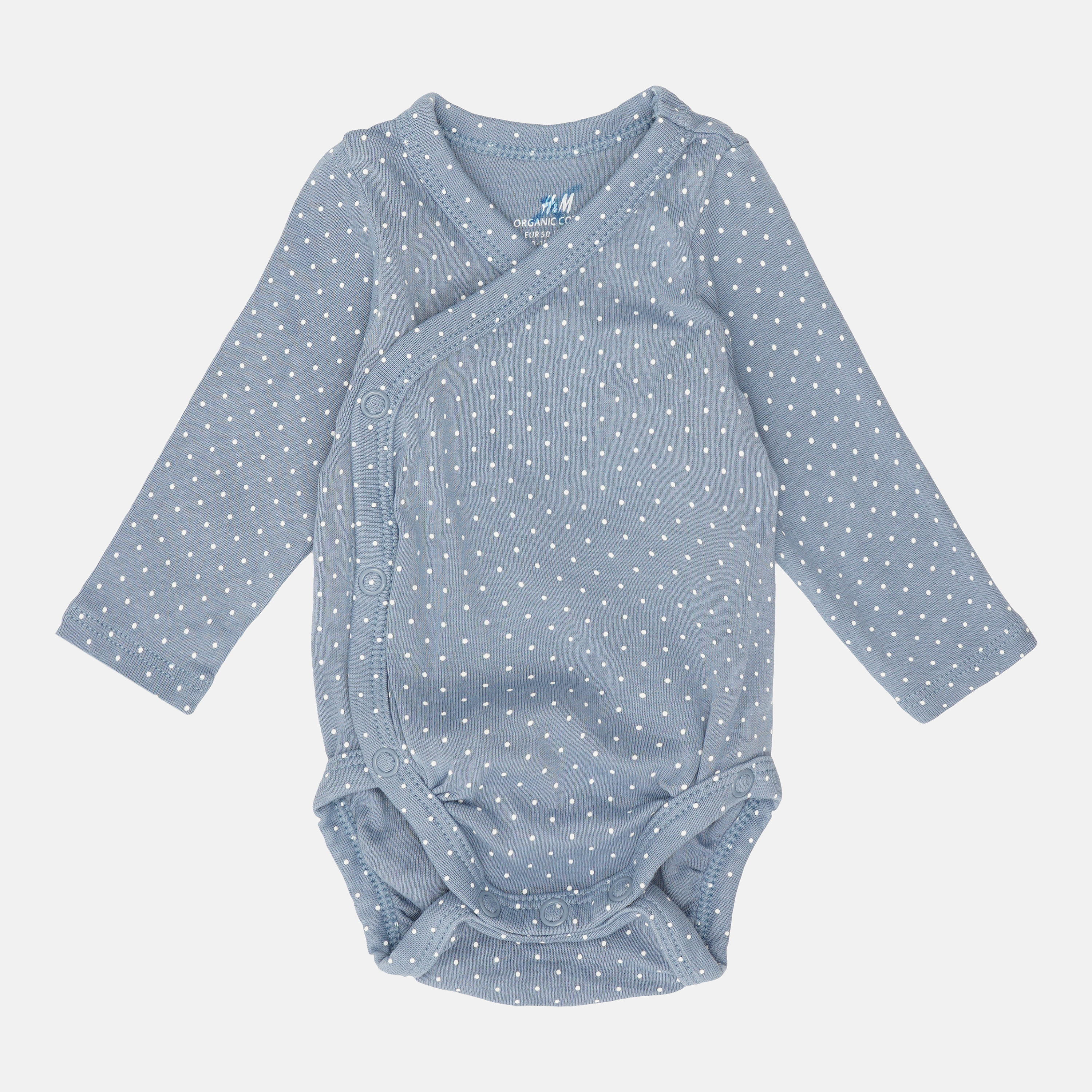 

Боди H&M 2304-6942981 50 см Серо-синий/Горох