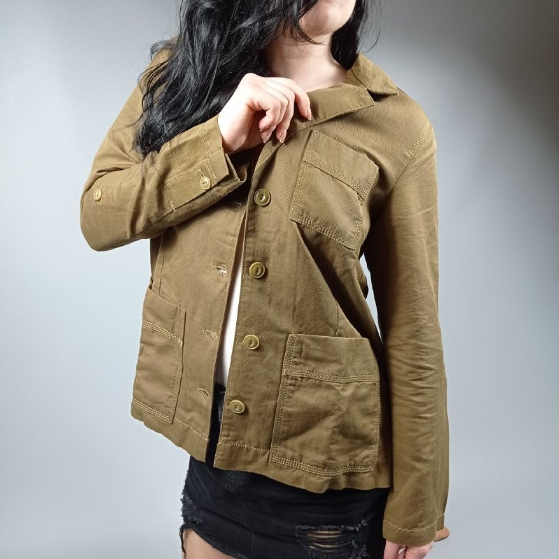 

Пиджак Eddie Bauer Womens Jacket Linen XXL Brown