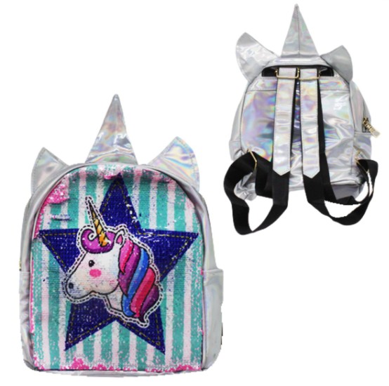 

Рюкзачок детский со светом "Единорожек . Синяя звёздочка" YG Toys с пайетками (Т775)