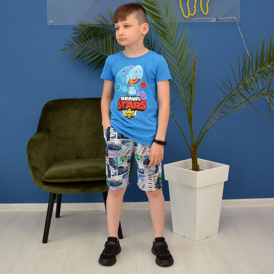 

Комплект БравлСтарс синий кулир Blanka 34 122-128 см. (12640)