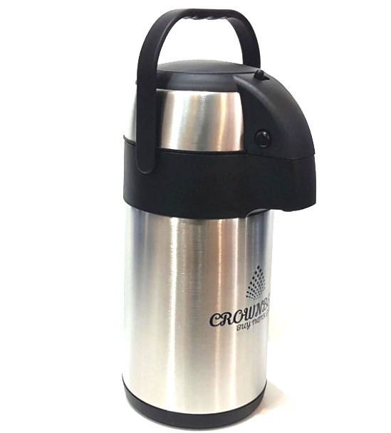 

Термос пищевой помповый из нержавеющей стали Crownberg CB-3.0L
